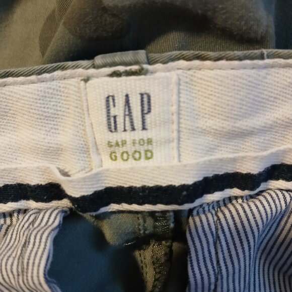GAP Women's Girlfriend Chinos  Pants  Green Camo - Picture 9 of 11